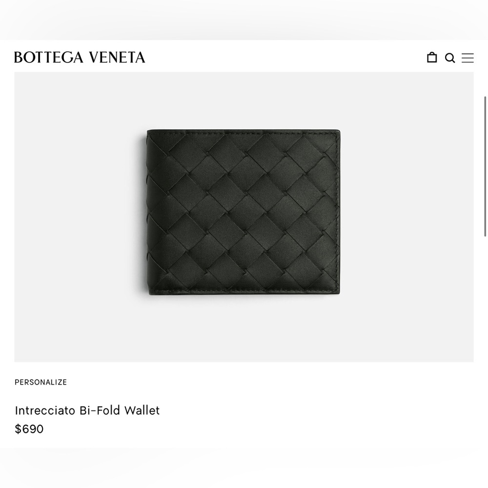 Bottega Veneta Bi-fold wallet. Brand new in box